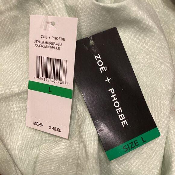 NWT Zoe + Phoebe Clam Digger Size Large - Picture 9 of 11